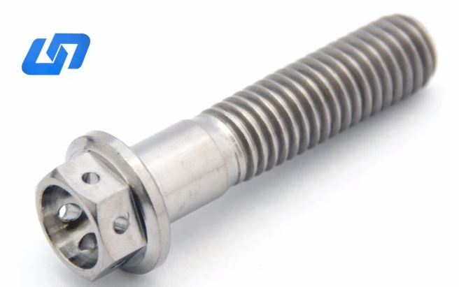 Titanium flange borede bolte til låsetråd